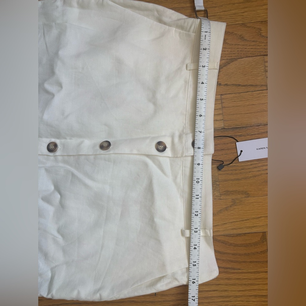 Karen Millen  Linen Tailored Pencil Midi Skirt NWT - Picture 4 of 4